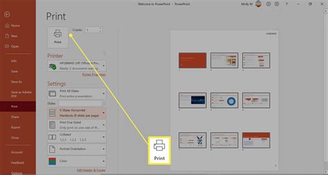 how to print multiple powerpoint slides on one page with notes
