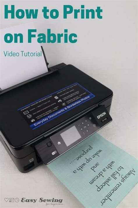how to print on fabric using inkjet printer