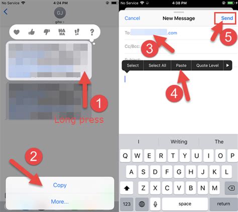 how to print or email text messages from iphone