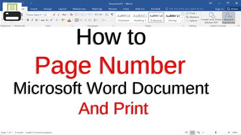 How to Insert Total Number of Pages in Word Add Total Page Number in