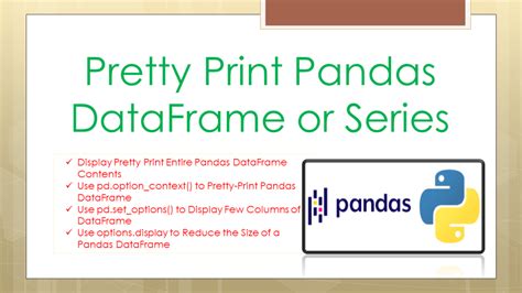 how to print pandas df