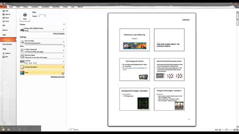 how to print powerpoint with 6 slides per page