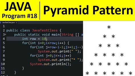 how to print pyramid star pattern in java