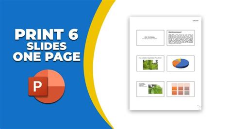 how to print six slides on one page powerpoint
