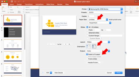 how to print slides in powerpoint without margins