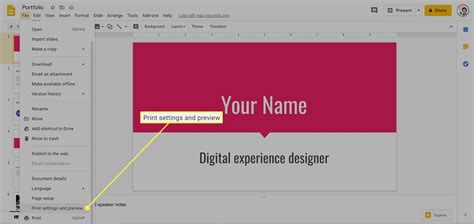 how to print speaker notes in google slides on ipad