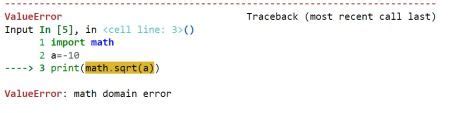 how to print value error in python