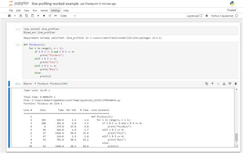 how to profile python code in jupyter notebook