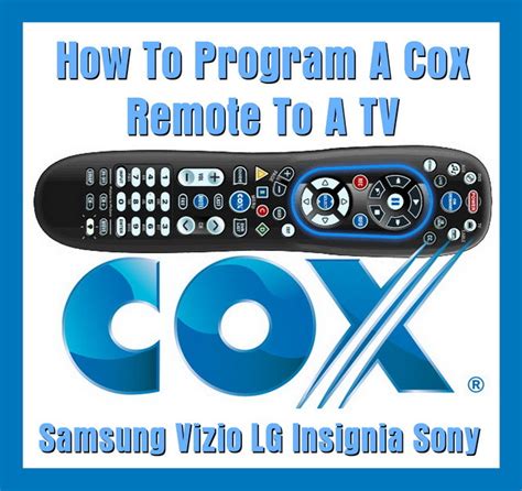 How To Program A Cox Remote Control To Your Tv