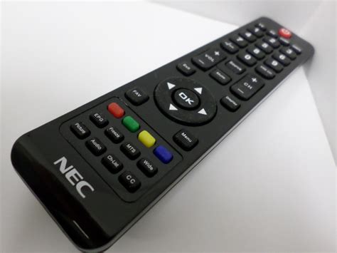 how to program a nec tv remote