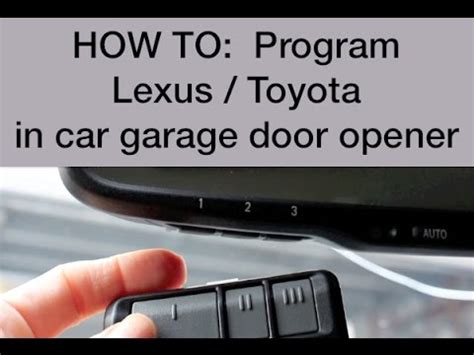 Awasome How To Program Lexus Gate Opener Ideas