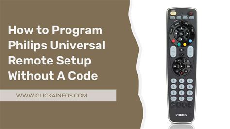 How To Program Philips Universal Remote Srp9488C/27