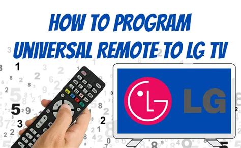 How To Program Universal Remote For Lg Smart Tv
