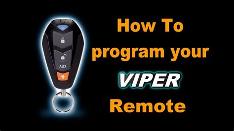 how to program viper remotes