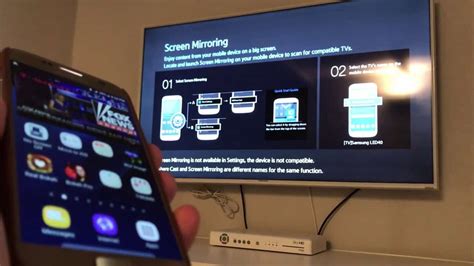 how to project samsung phone to tv