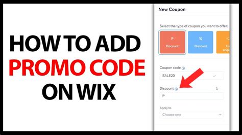 How To Promo Code In Wix