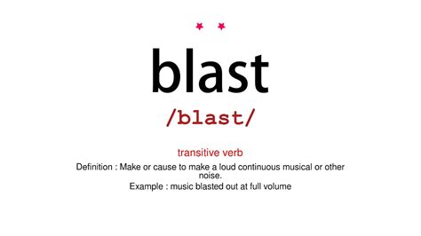 how to pronounce blasts