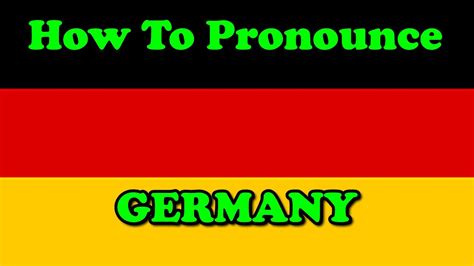 how to pronounce deutschland