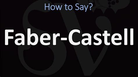 how to pronounce faber castell