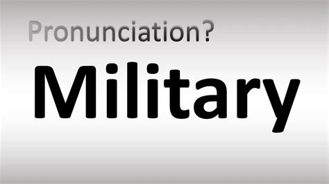 how to pronounce militarism