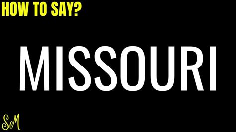 how to pronounce missouri correctly