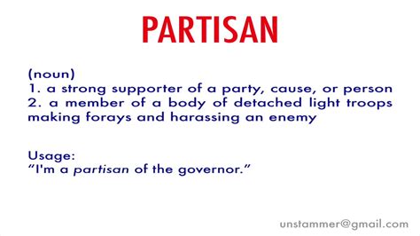 how to pronounce partisanship