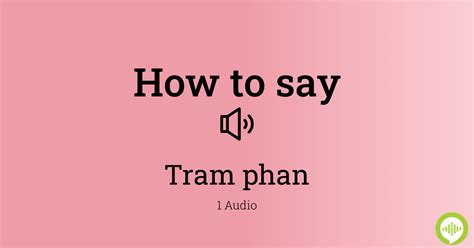 how to pronounce phan in vietnamese