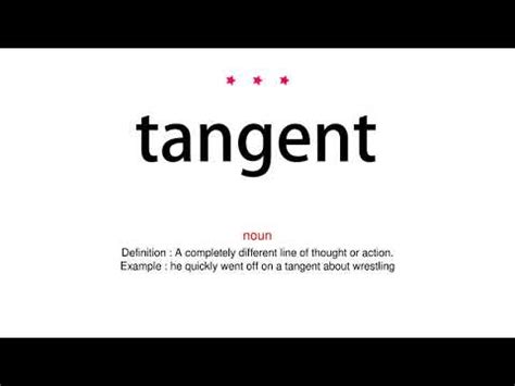 how to pronounce tangential