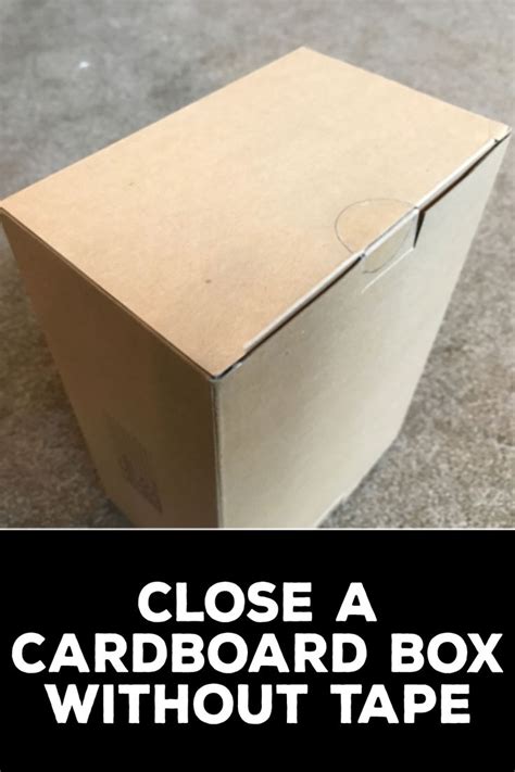 how to properly close a cardboard box