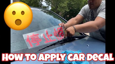 How To Properly Put On Decals