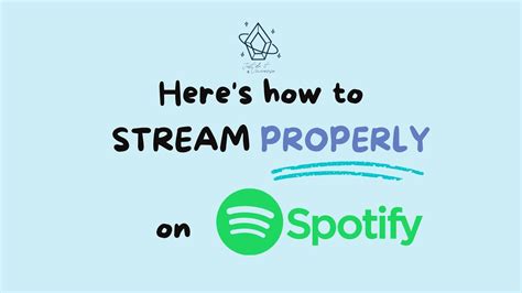 how to properly stream on spotify