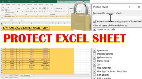 How To Protect Excel Sheet Youtube