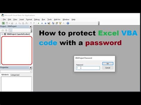 how to protect excel vba code