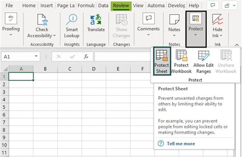 How To Protect Your Sheet In Excel