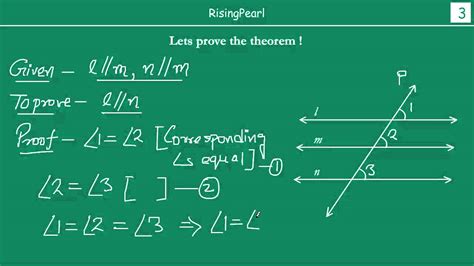 how to prove any two lines parallel