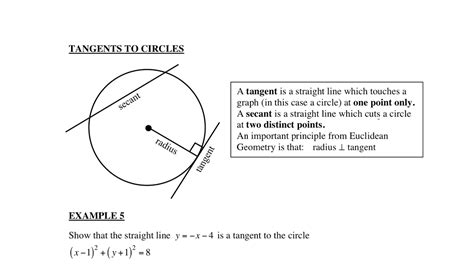 How To Prove If A Line Is Tangent To A Circle
