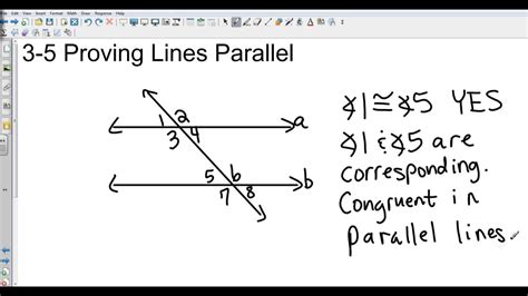 how to prove two lines are parallel with angles