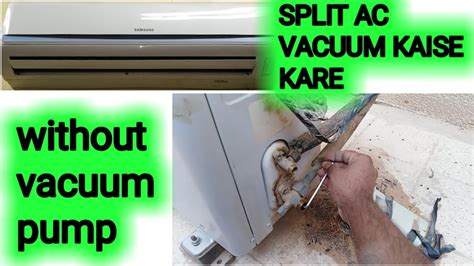How To Pull A Vacuum On A Split System