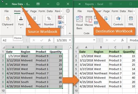 how to pull data from one excel workbook to another automatically