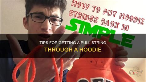 How To Pull String Through Hoodie