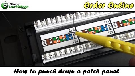 How To Punch Patch Panel