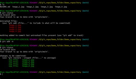 how to push changes to github using git bash