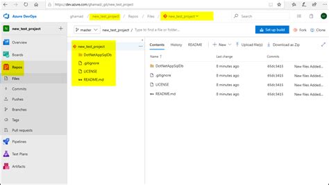 how to push code to azure devops using git bash