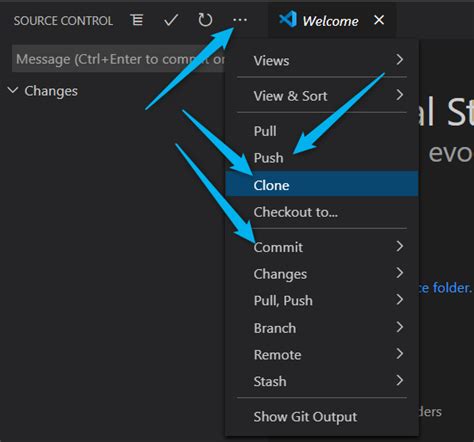 how to push code to bitbucket from visual studio code