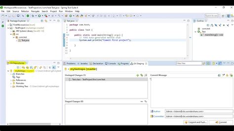 how to push code to github branch from eclipse