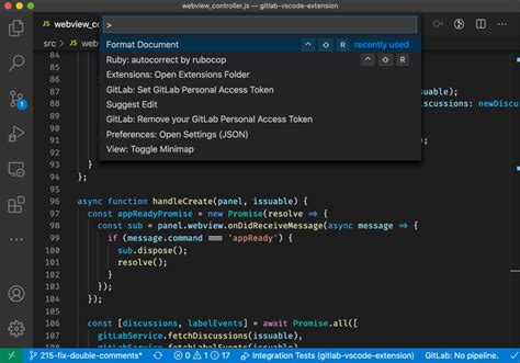 how to push code to gitlab from visual studio code