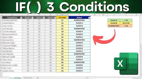 how to put 3 conditions in excel formula