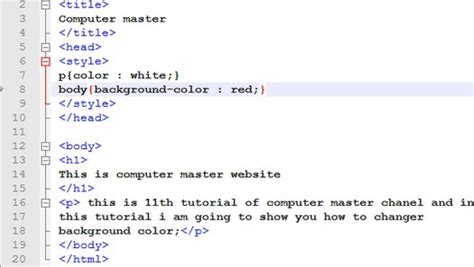 How To Put A Background Image In Html Using Notepad
