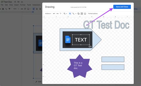 how to put a box in google docs