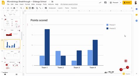 how to put a chart on google slides